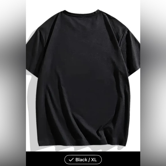 Black Graphic  funny T-Shirt XL - Picture 4 of 5